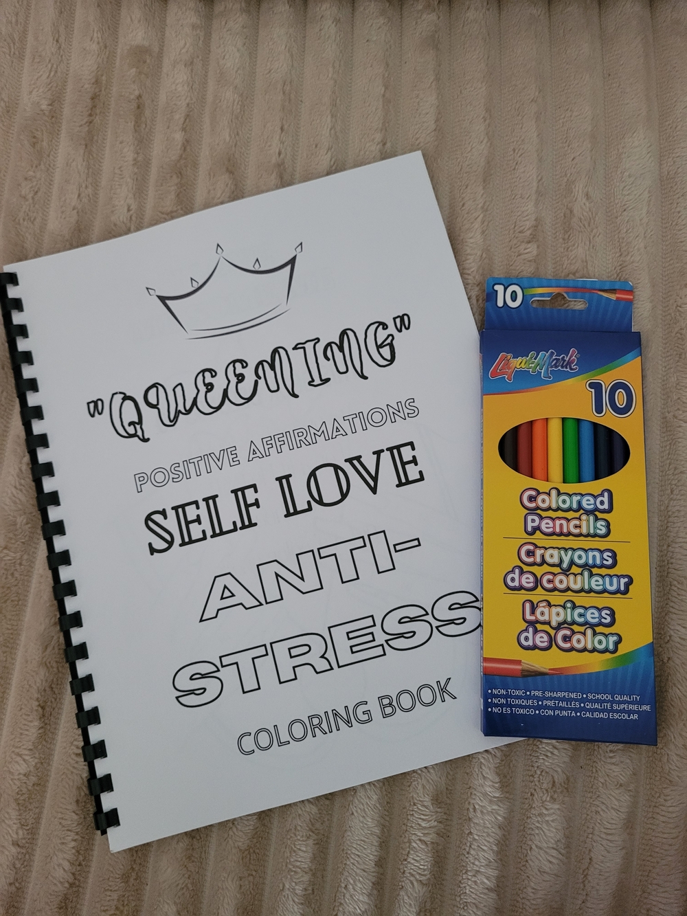 Handcrafted Self Love Affirmations Coloring Book - 20+ Pages